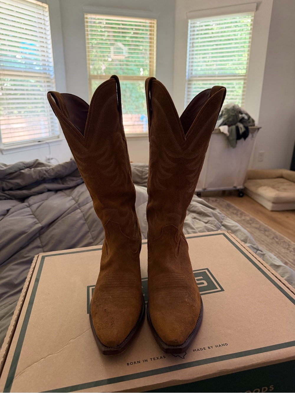 Tecovas The Annie Sienna Suede Cowgirl Boots - Picture 11 of 15
